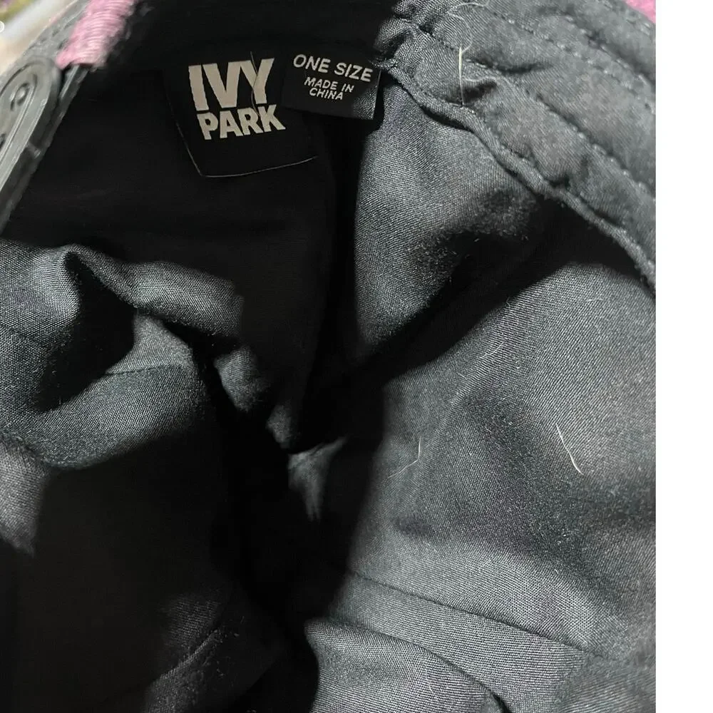 IVY PARK Beyonce Pink Black Camo Snapback Hat Cap Adjustable Rare Streetwear